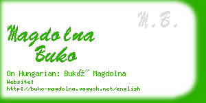 magdolna buko business card